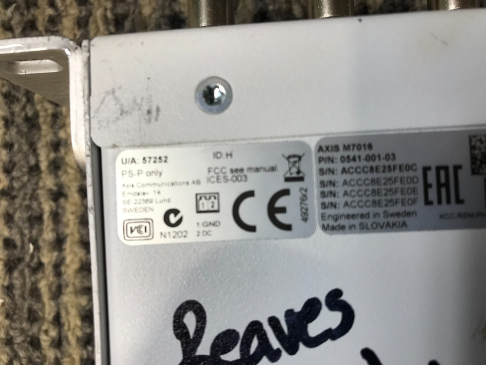 Axis M7016 Video Encoder 16 Channel **