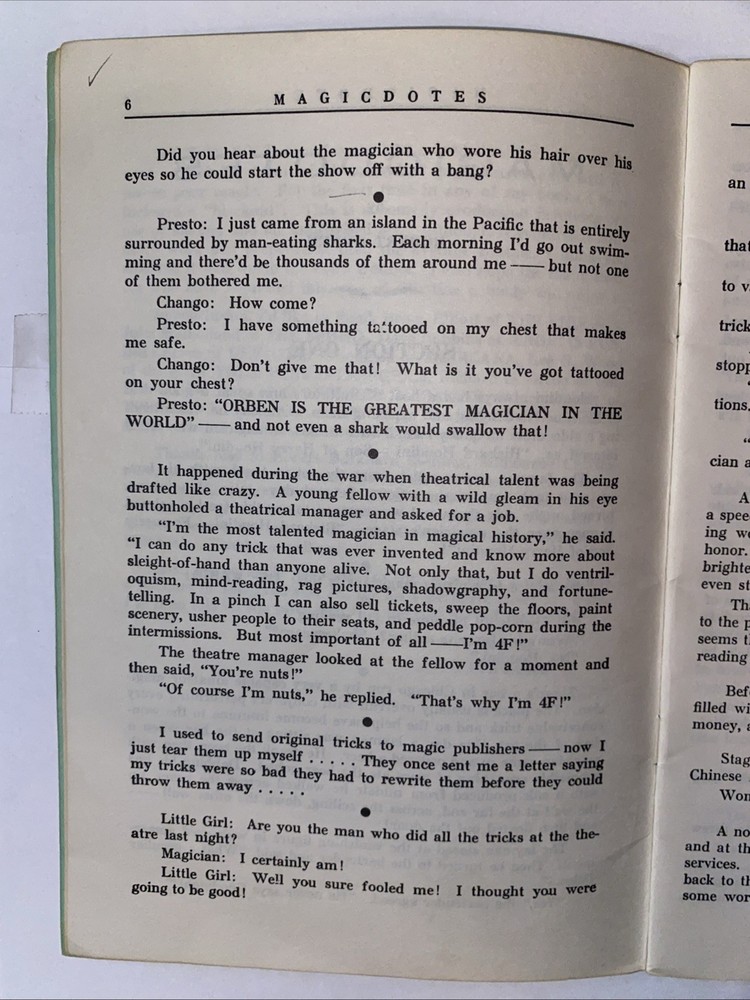 1948 MAGICDOTES ROBERT ORBEN MAGIC First Edition Fourth Printing