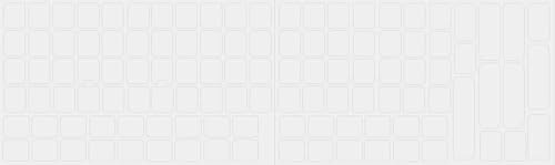 Blank Transparent Keyboard Stickers Label Decal Self-Adheisive for Computer