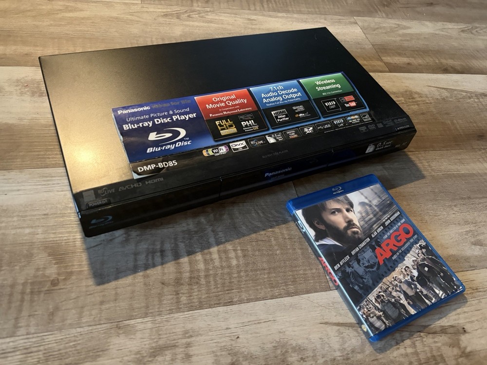 Panasonic DMP-BD75 Blu-Ray/DVD Player - No Remote - Tested & Working
