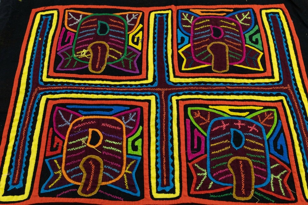 Hand Stitched Panama Mola Snout Textile