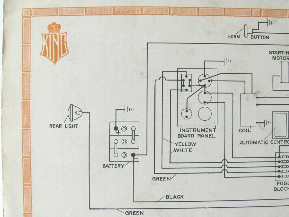 1916 BROCHURE FOR KING MOTOR CAR CO KING 8 , AUTOMATIC CONTROLLER WARD LEONARD