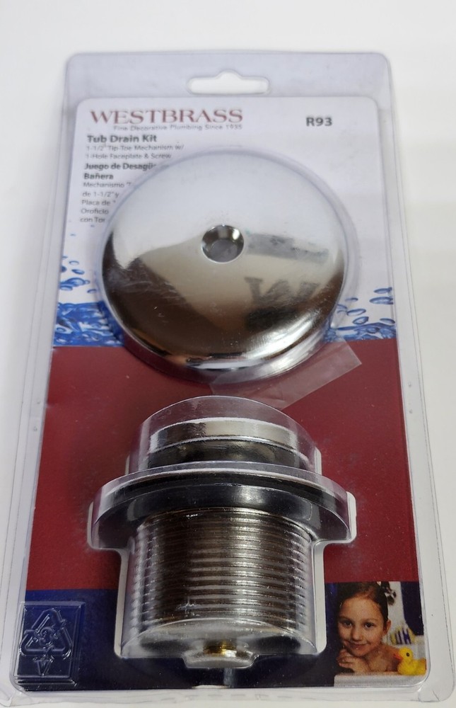Tiptoe Coarse Thread Tub Trim Set With 1hole Overflow Faceplate Polished Chrome
