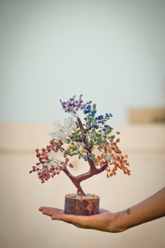 Gemstone 7 chakra 500 Chips Gem Tree