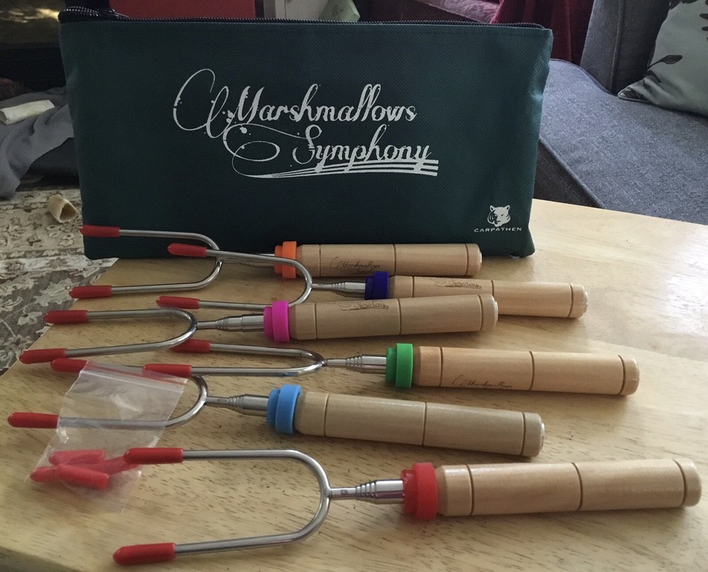 CARPATHEN Marshmellows Symphony Roasting Forks (6) **NEW**