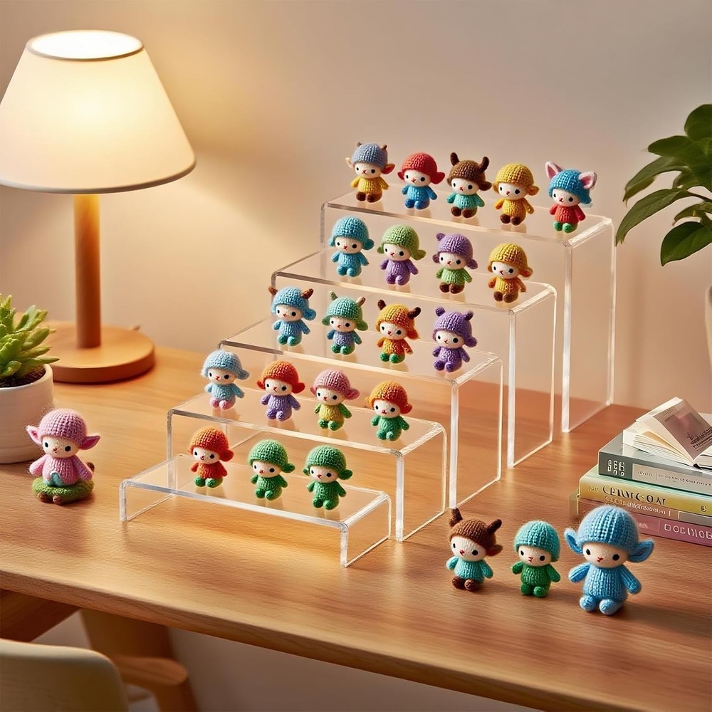 Clear Acrylic Display Risers 10 Pieces 2 Sets