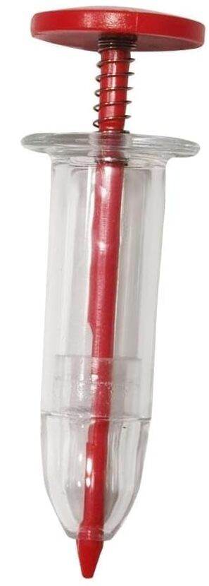 Red Seeds Dispenser,Mini Seed Spreader Sowing Seeder Tool,Handheld Seed