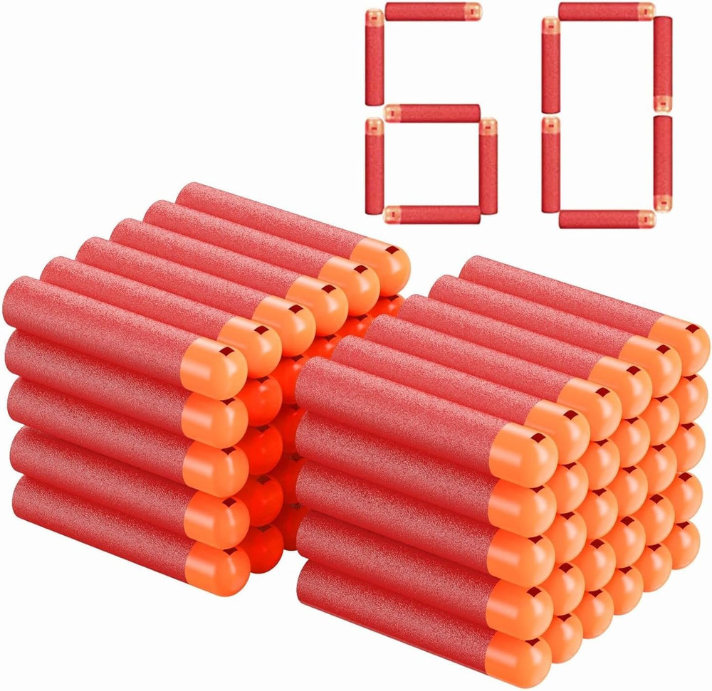 60PCS Mega Dart Refill Pack for N-Strike Mega Series