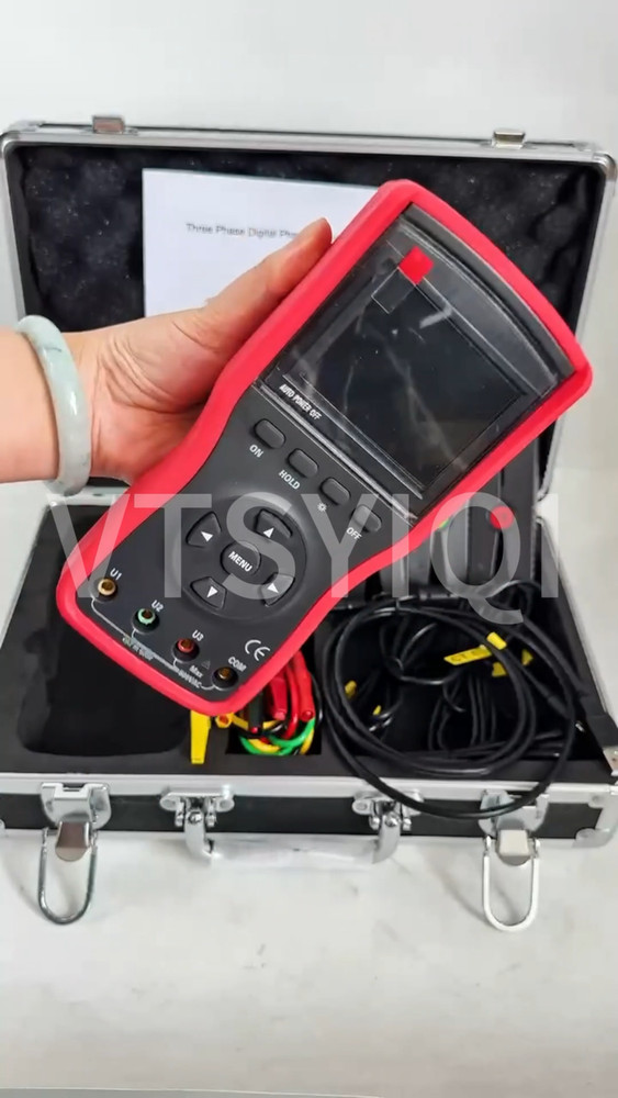 3 Phase Digital Phase Voltmeter with USB Communication Interface Φ8mm 20A 12kW