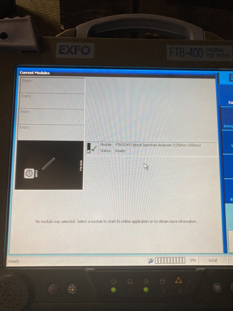 Exfo FTB-400 Universal Test System FTB-5240 Optical Analyzer
