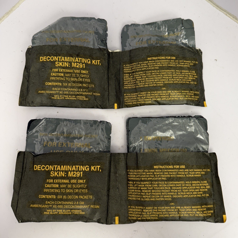 Decontaminating Kit Skin M291 12pc