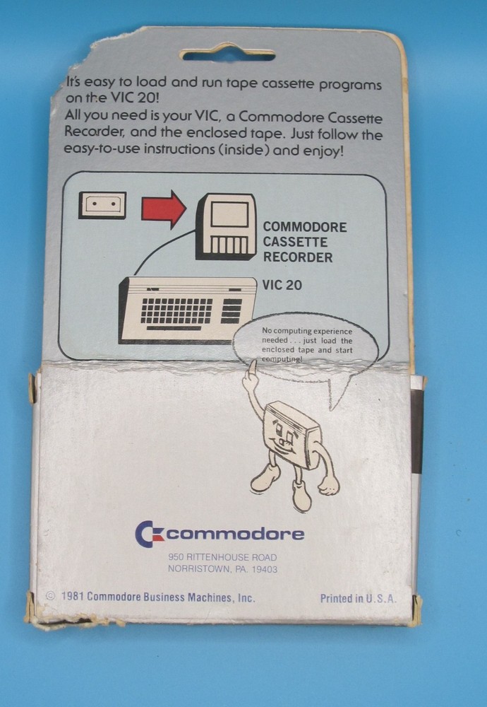 Vic 20 Tape Cassette Programmable Characters & Game Graphics Editor