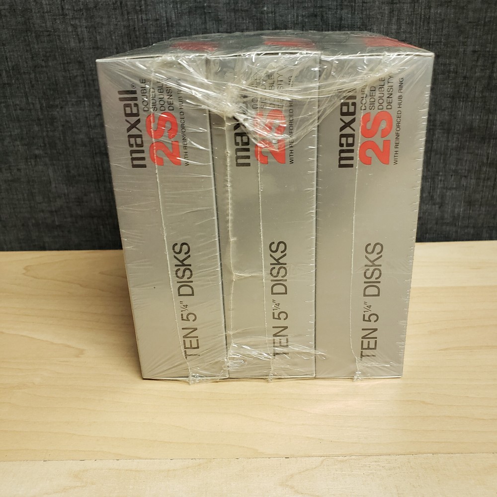 Maxwell & Sony Floppy Diskettes Double Sided Density Disks IBM