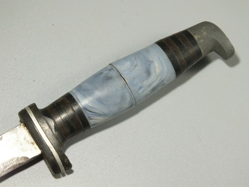 VINTAGE CUSTOM FIXED BLADE HUNTING FIGHTING KNIFE