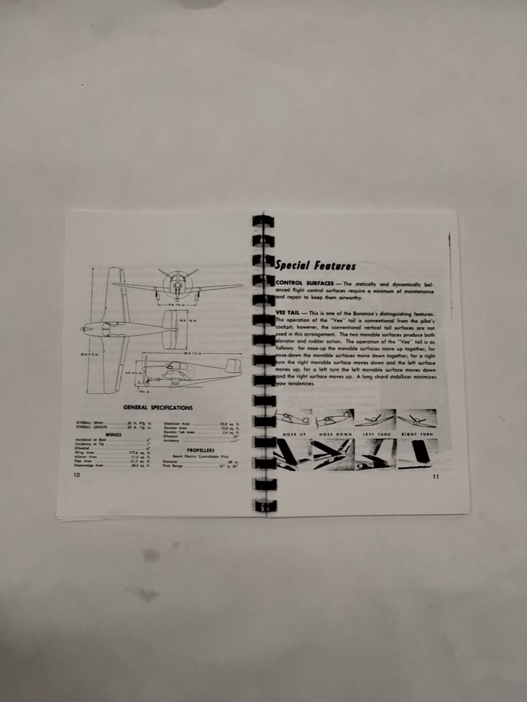 Beechcraft Bonanza Model E35 Owner's Manual-Copy