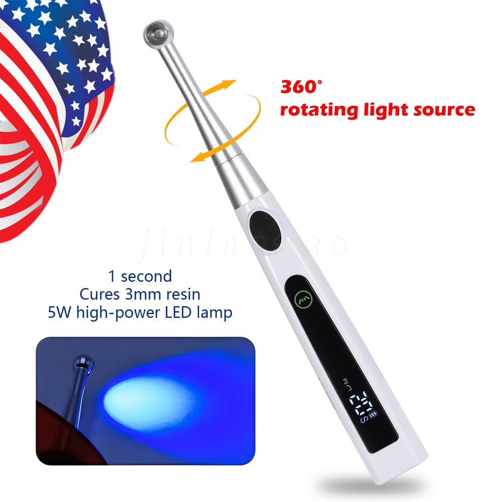 Dental ILED Wireless Curing Light Lamp 1 Sec Cure 2400mW/cm2