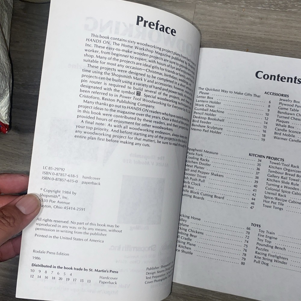 Woodworking Projects 1: 60 Easy To Make Projects From Hands On Magazine 1984