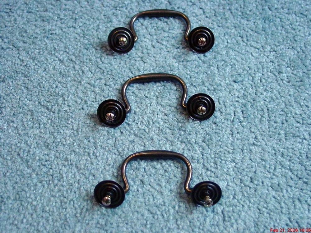 (3) Vintage Brass Drawer Pulls