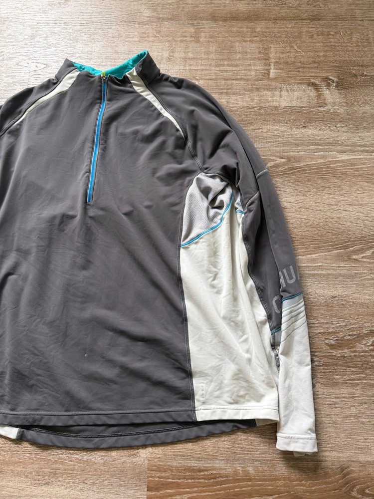 Quechua Decathlon 1/4 Zip Pullover Jacket Mens XL Gray Stretch