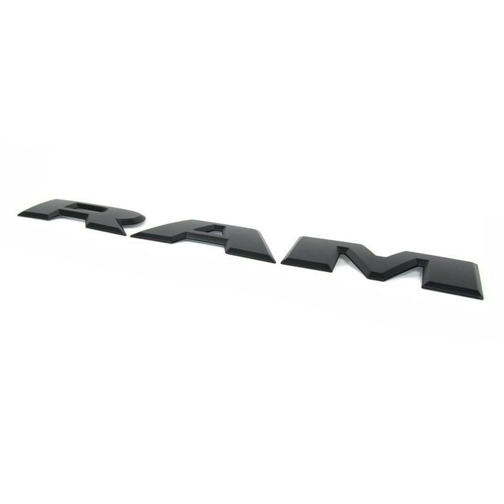 For RAM 2014 & up Black 3D Tailgate Letters Decal Inserts