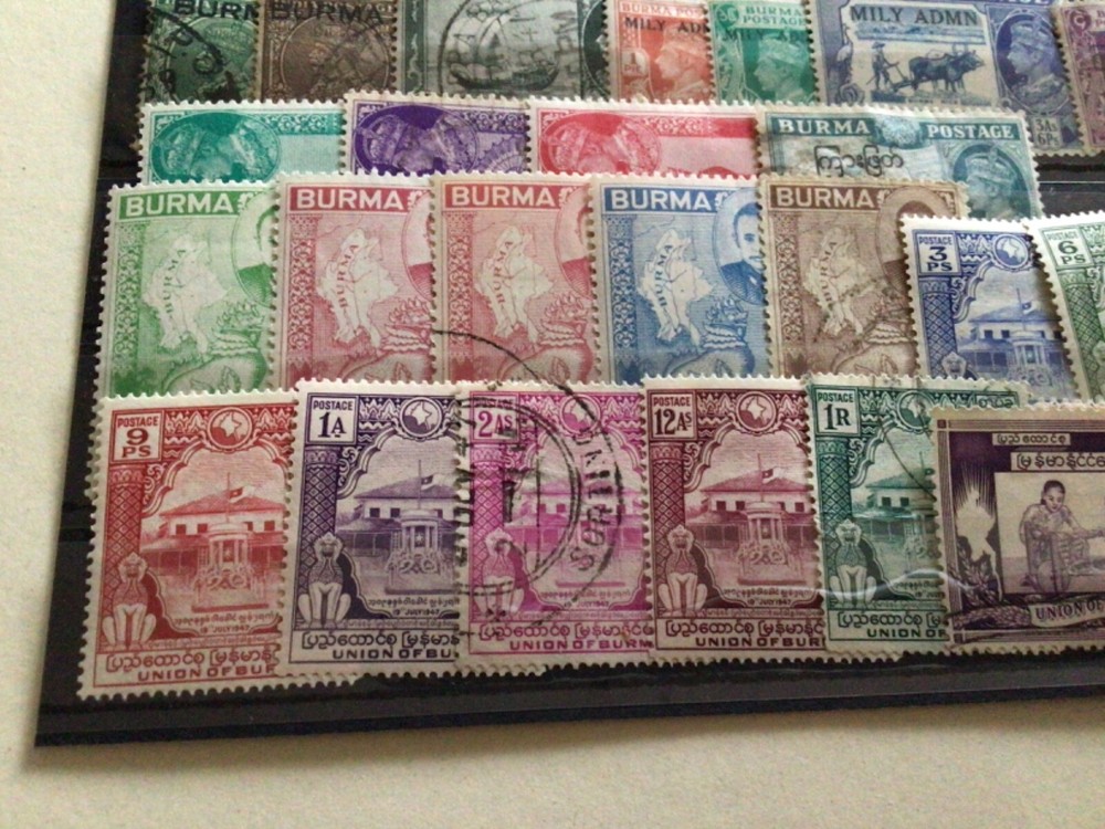 Burma mounted mint & used stamps A11528