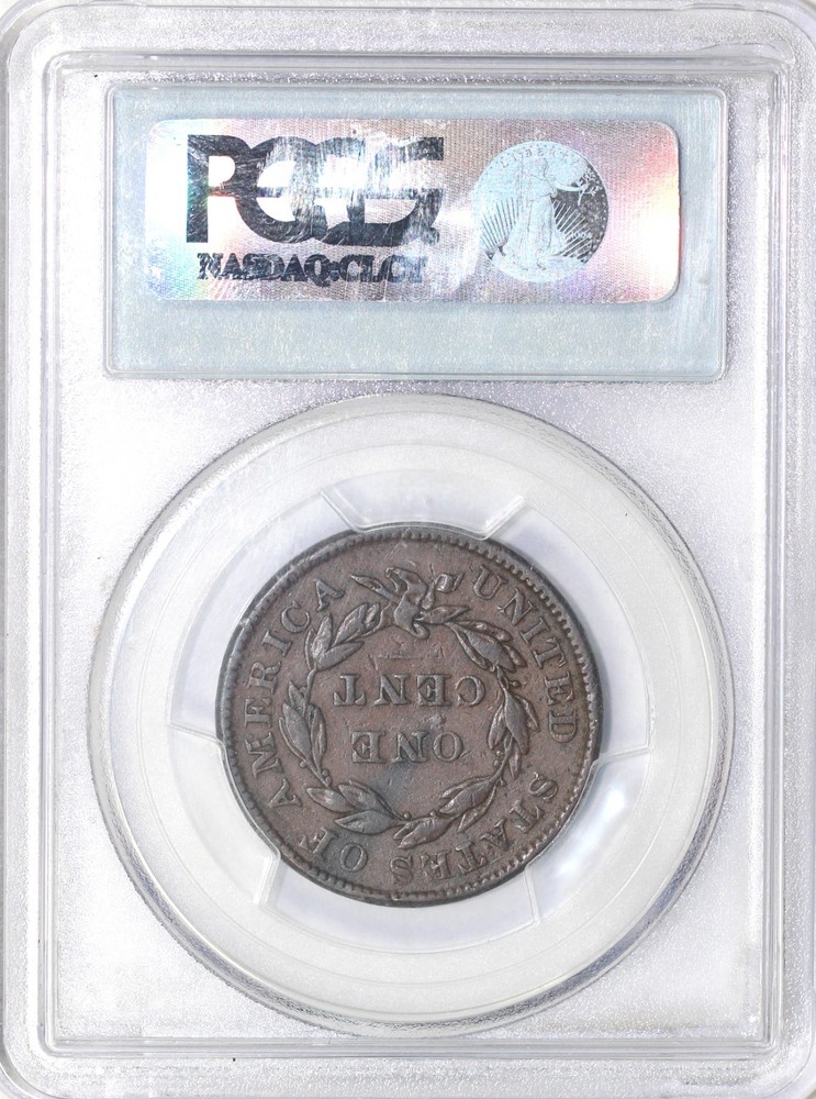 1836 1c Coronet or Matron Head Large Cent PCGS VF 30