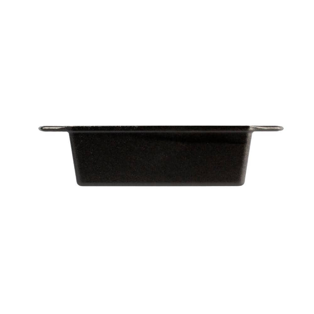 Lodge Cast Iron Bread Loaf Pan Rectangle Bakeware Baking Broiler Durable Black