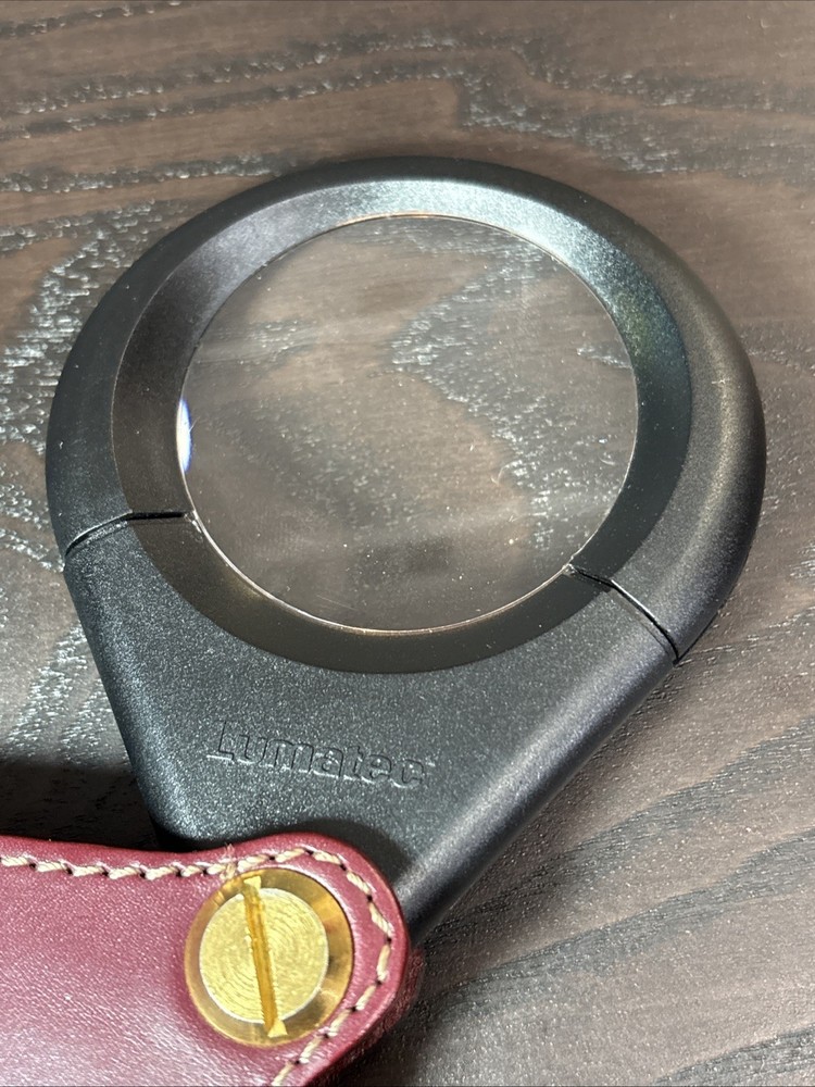 Lumatec Illuminated Magnifier with Built-in Light & Leather Case