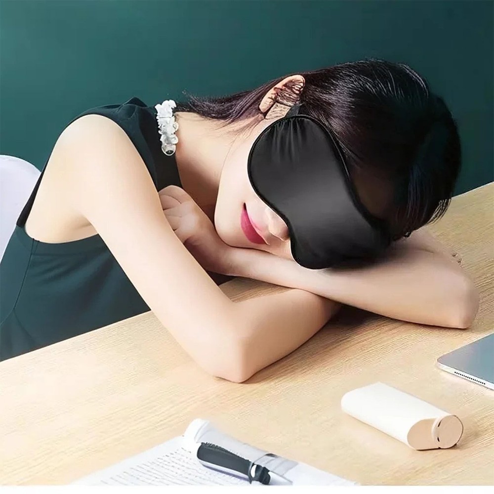 4 Pack Silky Sleep Mask Eye Covers Satin Blindfold with Adjustable Strap