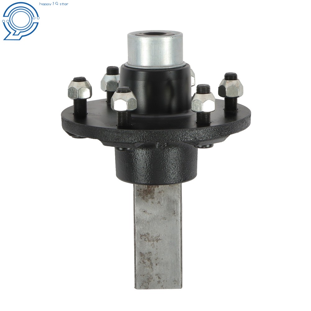 #84 6 x 5.5" Idler Hub SQUARE Stub End Trailer Axle 3500#