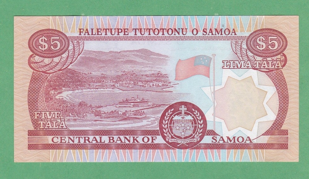Samoa 5 Dollar Note P-33a UNCIRCULATED