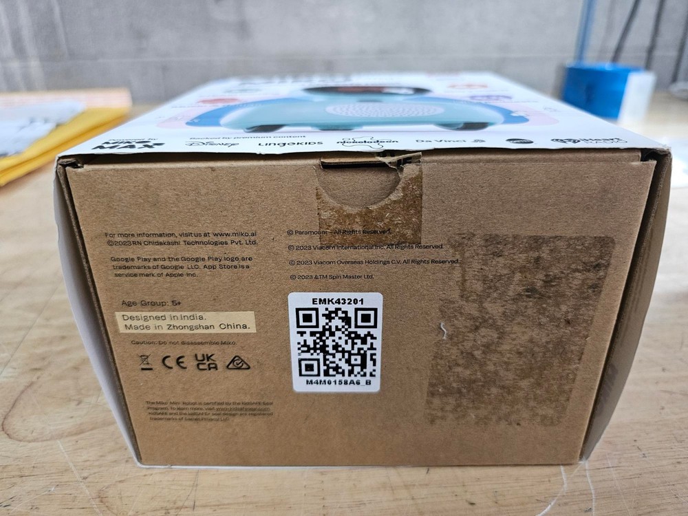 OPEN BOX - Miko Mini+ AI Kid-Safe Interactive Learning Robot - Blue