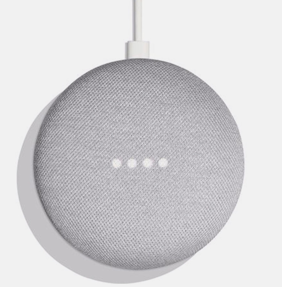 New Google Smart Home Mini Chalk with Voice Activated Wireless Speaker System