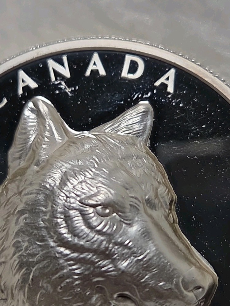 2022 Canada Timber Wolf - $25 EHR Extra High Relief Proof Pure Silver Coin