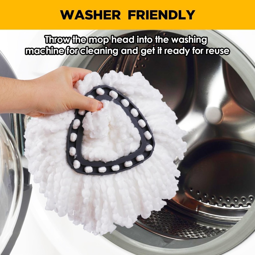 6 Pack Mop Head Replacement For Ocedar Spin Refills Microfiber Washable