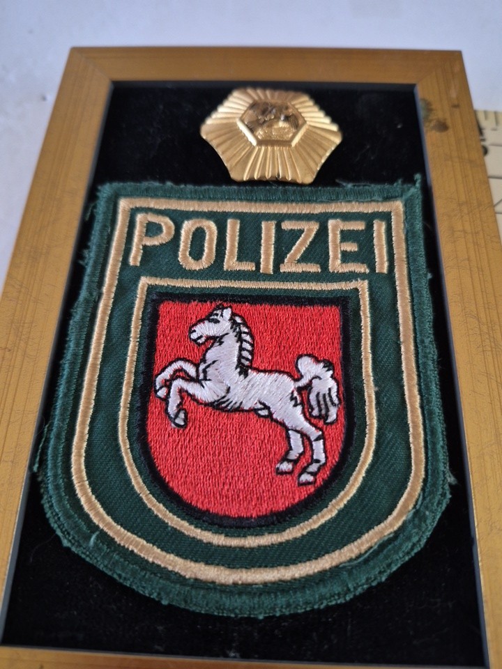 German Police Patch And Hat Pin