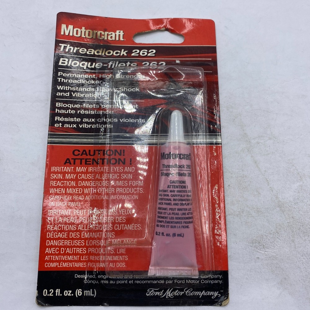 MOTORCRAFT THREADLOCK 262 - HIGH STRENGTH RED-0.2 OZ TA26 ⭐