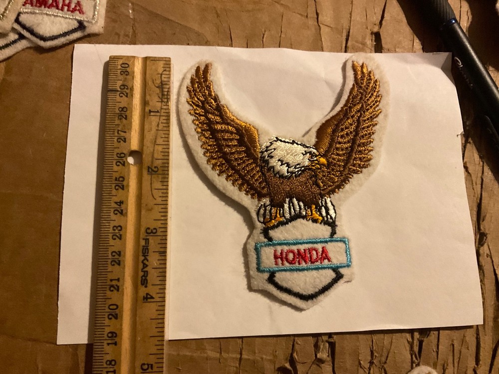 Honda Motorcycle Sew On Patch Eagle