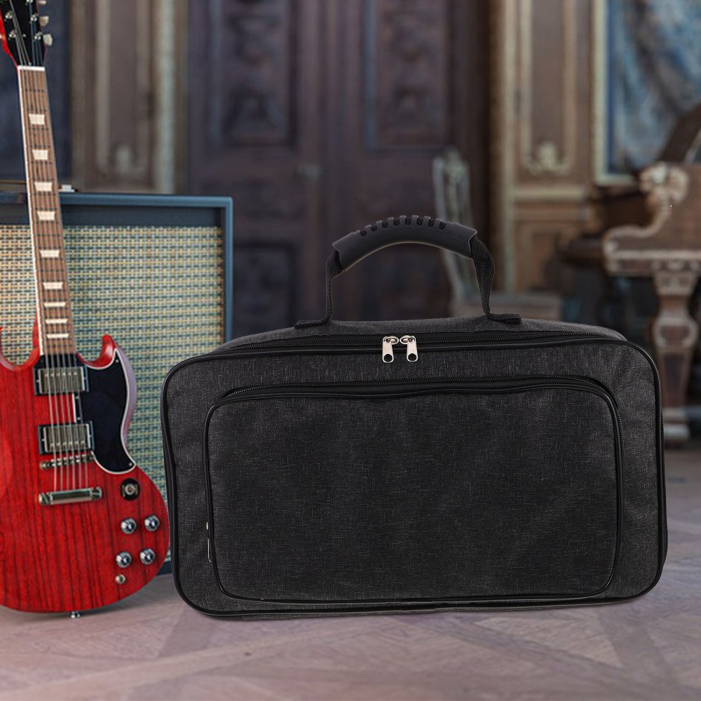 Electric Guitar Effect Pack Paddle Storage Bag Effects Pedal Carry