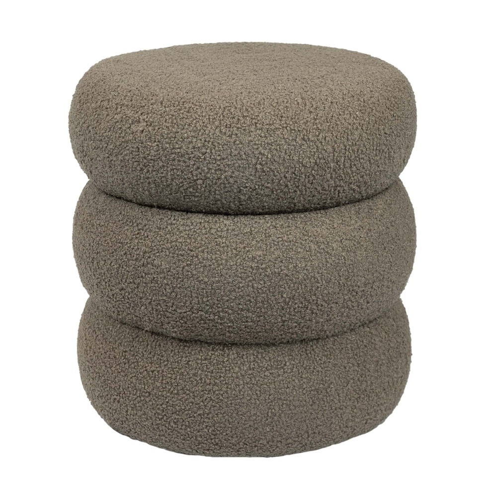 Cloud Ottoman Boucle Taupe