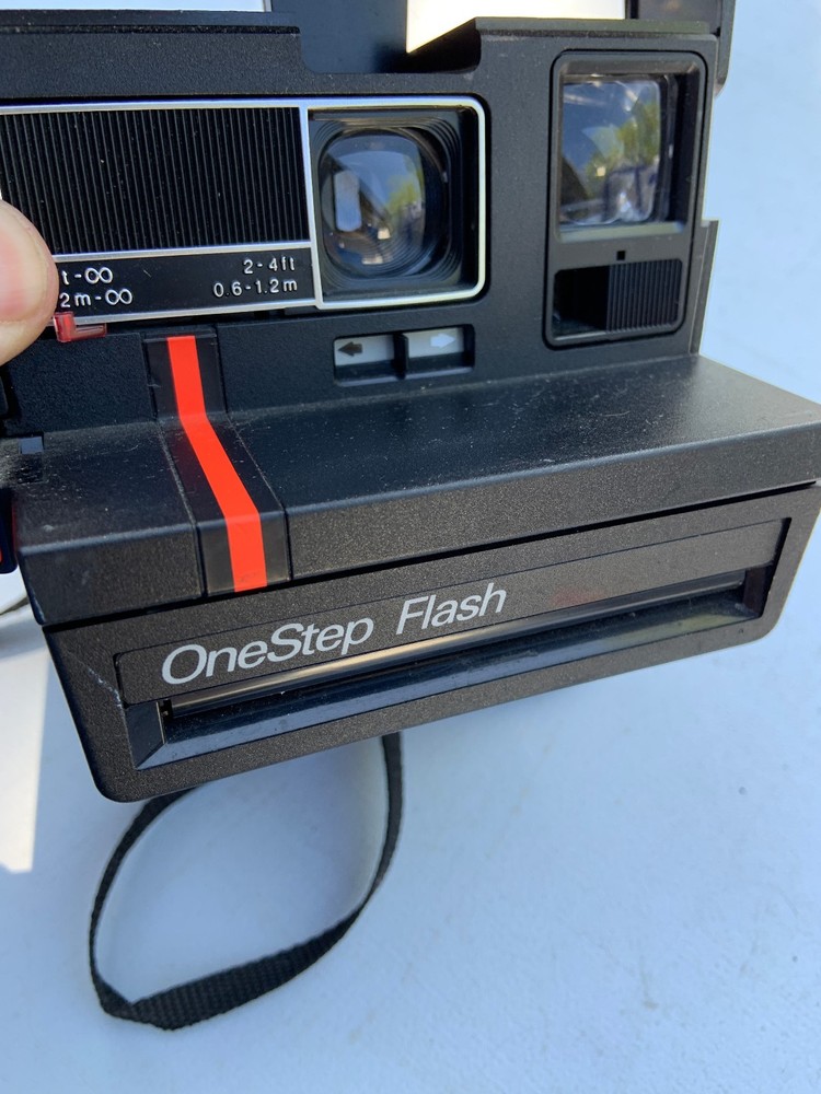 Vintage Polaroid One Step Flash Red Strip