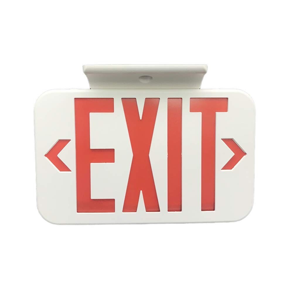 Commercial LED Emergency Exit Sign UL Certified Double Face Exit Battery Backup
