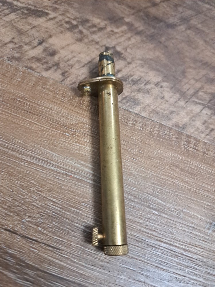 Vtg. Brass Muzzleloader Powder Measure, Goes To 120gr.
