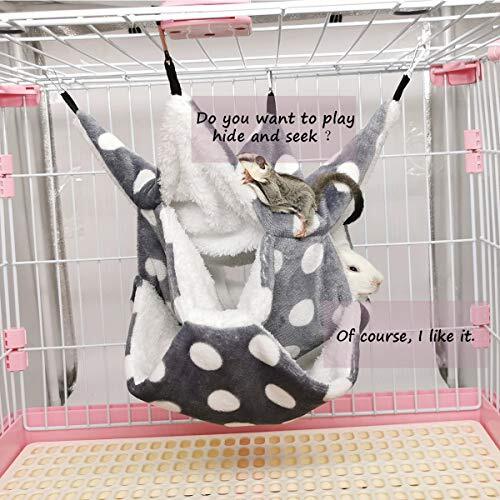 Small Animals 3 Layers Bunkbed Cage Hanging Hammock for Squirrel Hamster Rat