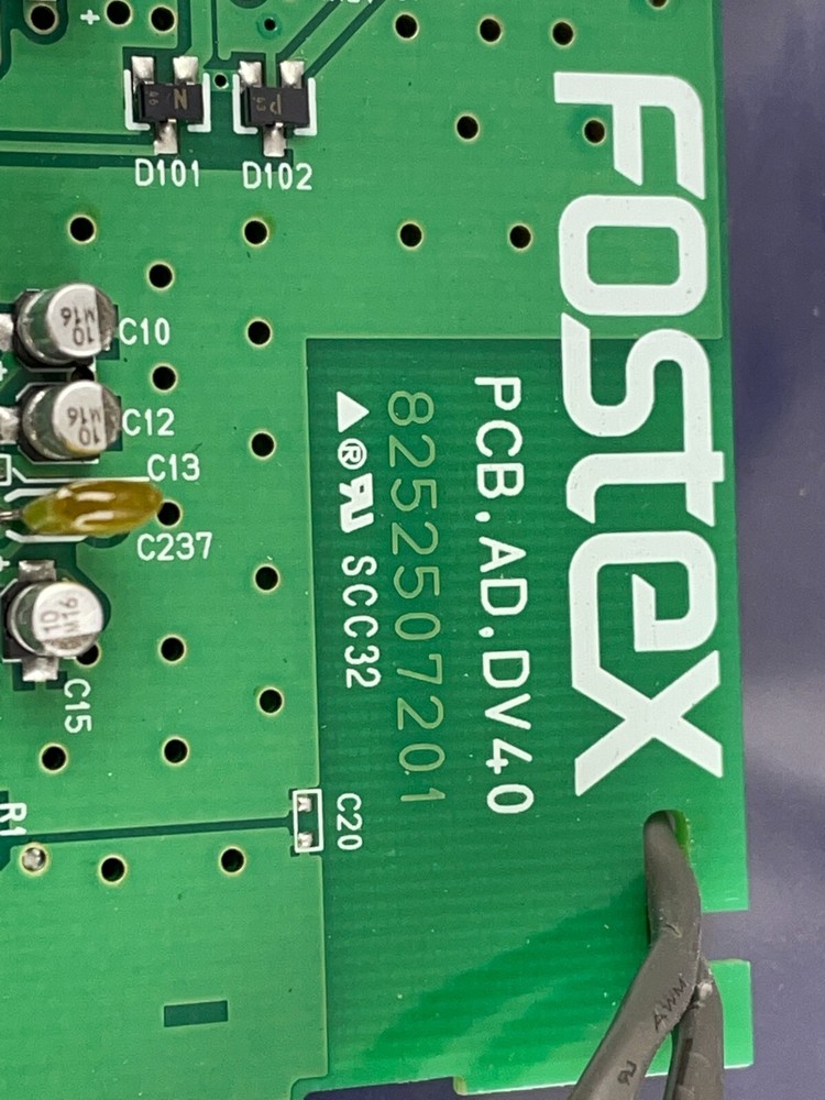 Fostex DV40 DVD Master Recorder Replacement input card 8252507201