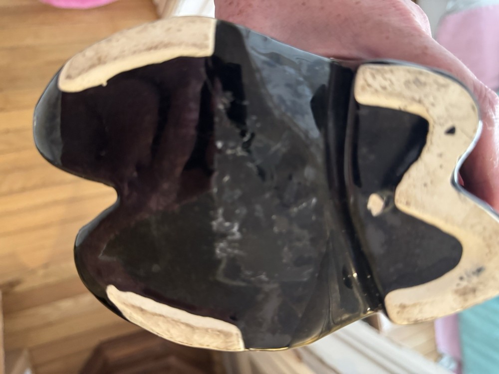 Vintage mccoy Black Boots Ceramic