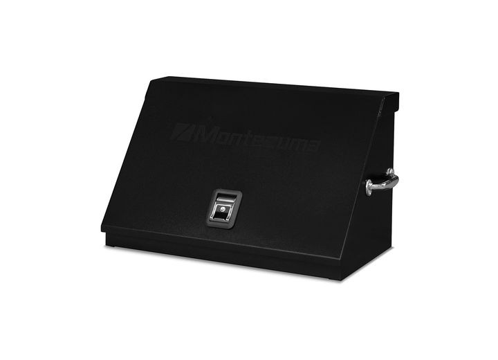 Montezuma ME300B 30" x 15" Triangle Toolbox, Steel, Black