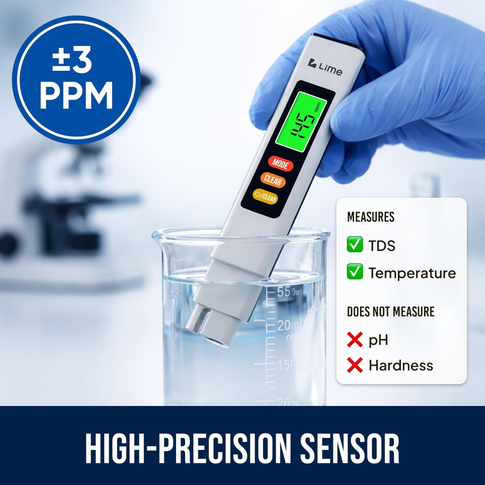 Water Tester for Drinking - TDS Meter PROFESSIONAL