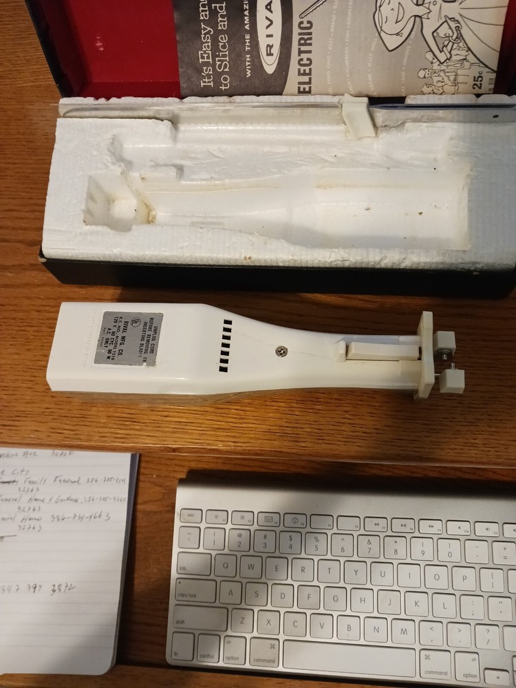 Vintage Rival Electric knife 1965