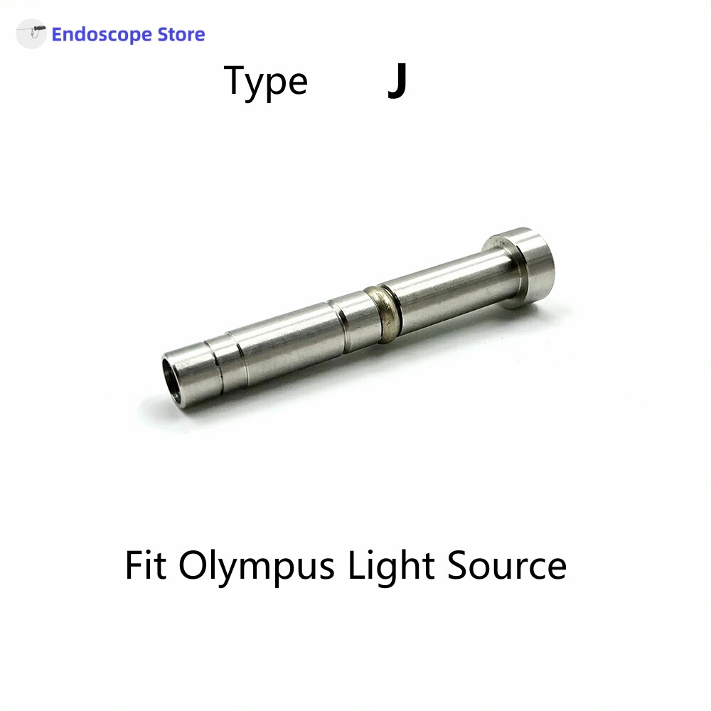 Rigid Endoscope Light Source Optical Fiber Interface Adapter Convert Connector